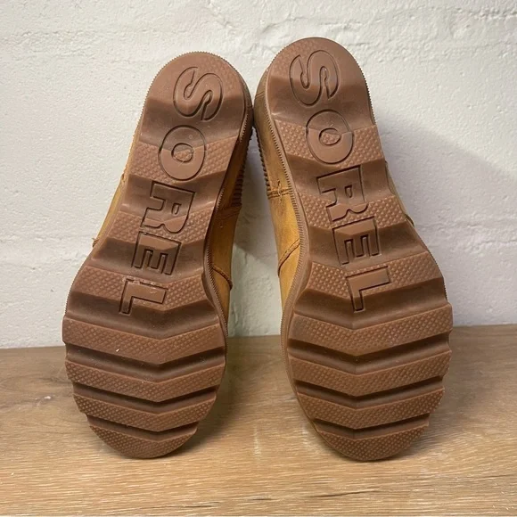 SOREL | Joan of Artic Wedge II Chelsea Boot | Camel Brown | Size 6.5 - Picture 7 of 9